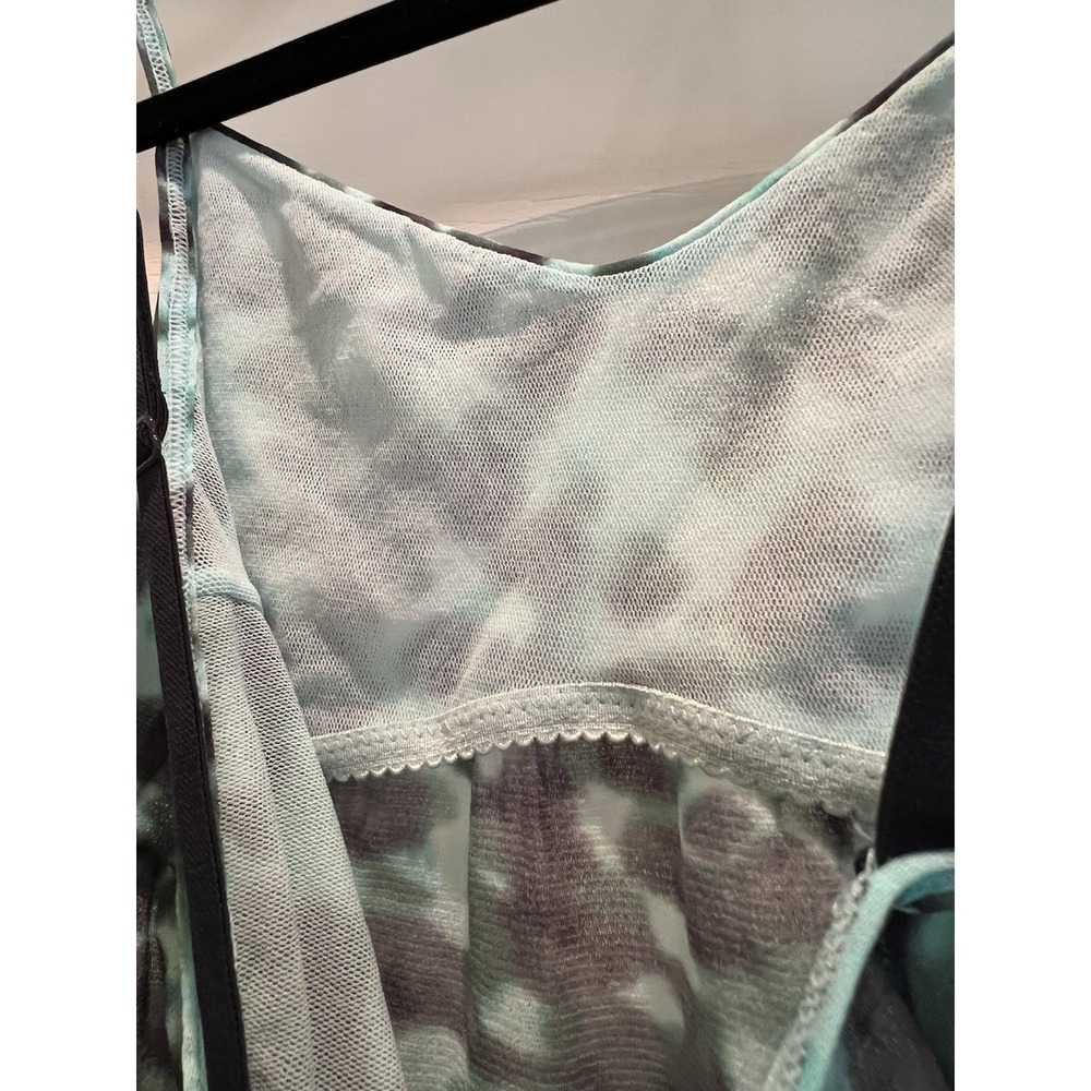 Cosabella Italy Green Abstract Print Mesh Slip Dress Chemise Lingerie Womens S - Picture 4 of 8